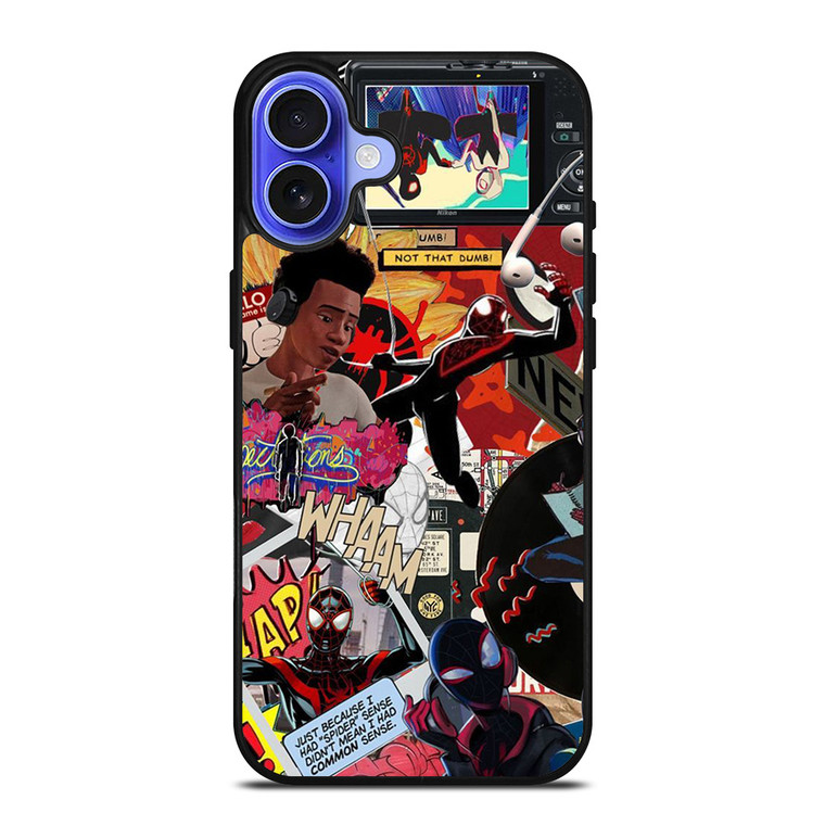 SPIDER-MAN MILES MORALES COLLAGE iPhone 16 Case Cover