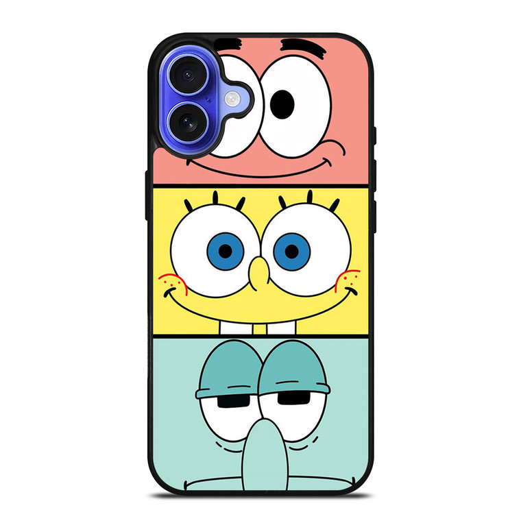 SPONGEBOB PATRICK SQUIDWARD CARTOON iPhone 16 Case Cover