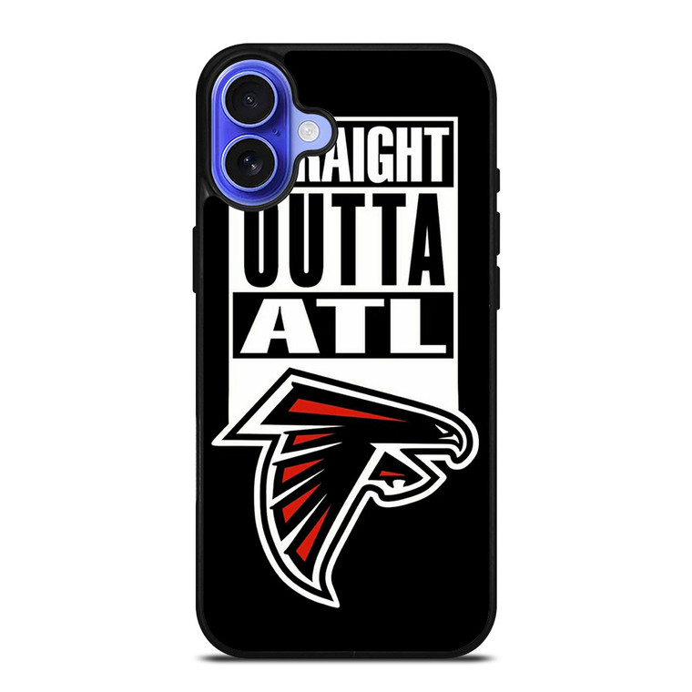 STRAIGHT OUTTA ATLANTA FALCONS FOOTBALL iPhone 16 Case Cover