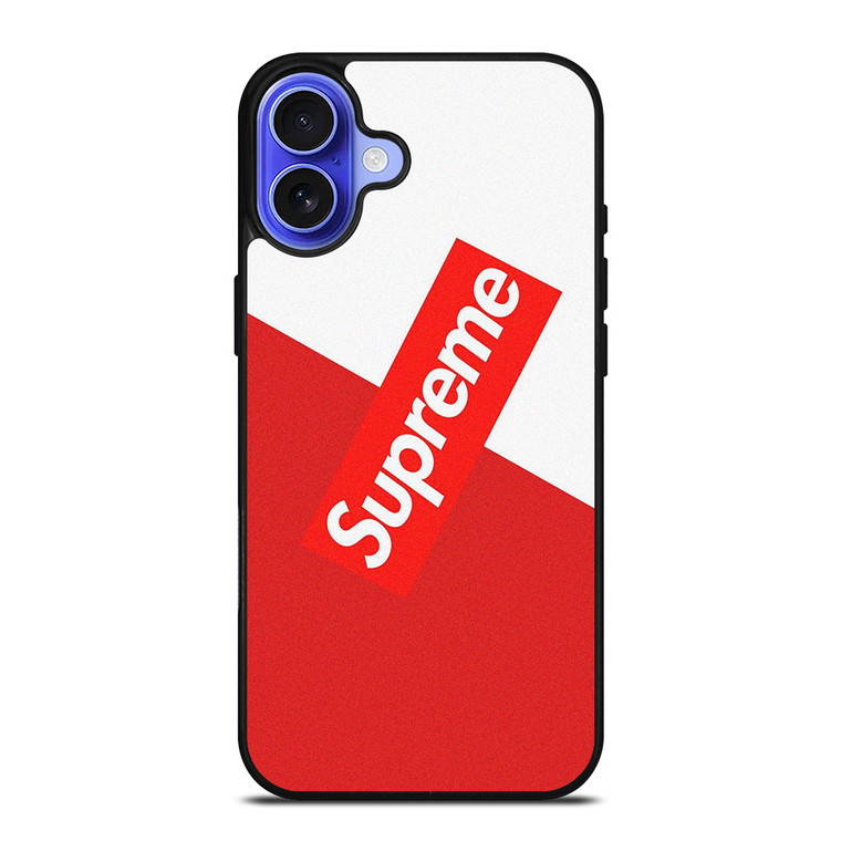 SUPREME SLICED LOGO iPhone 16 Case Cover SUPREME SLICED LOGO iPhone 16 Case Cover