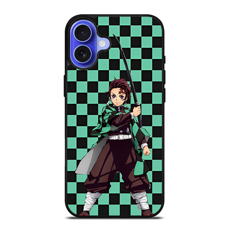 TANJIRO KAMADO DEMON SLAYER PATTERN iPhone 16 Case Cover