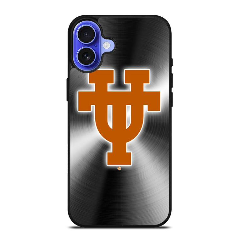 TEXAS LONGHORNS METAL LOGO iPhone 16 Case Cover