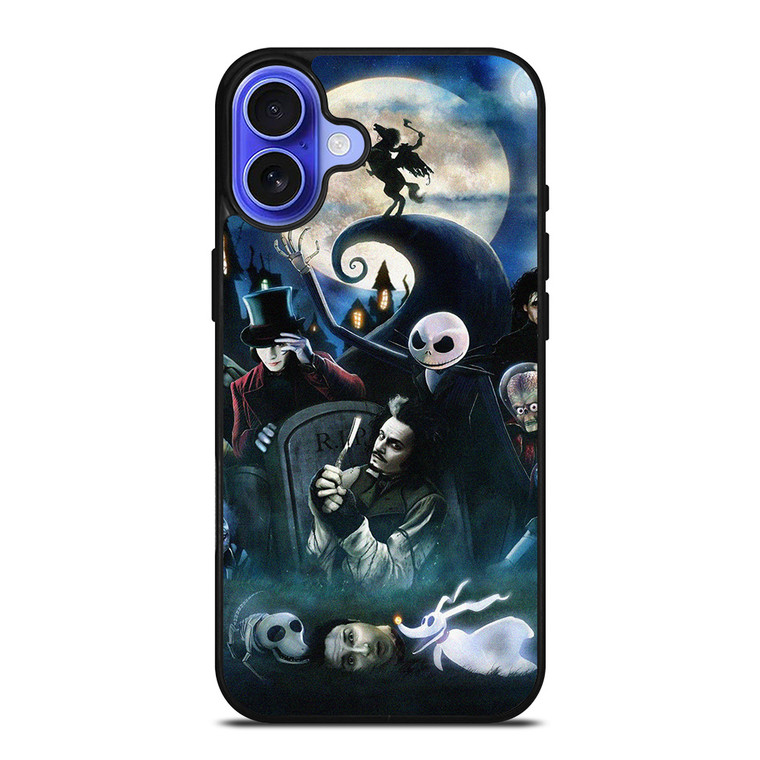 TIM BURTON HORROR MOVIE COLLECTION iPhone 16 Case Cover