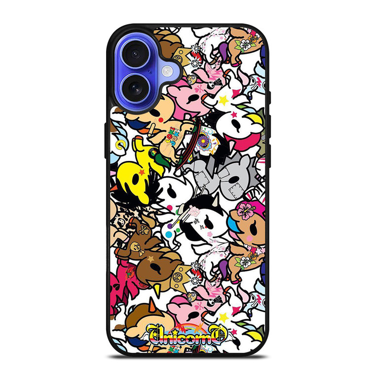 TOKIDOKI UNICORN COLLAGE iPhone 16 Case Cover