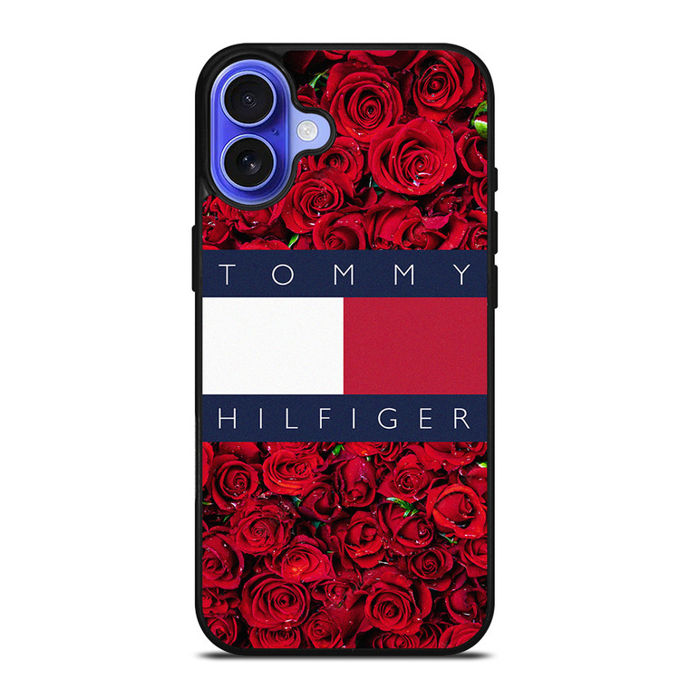 TOMMY HILFIGER ROSES LOGO iPhone 16 Case Cover