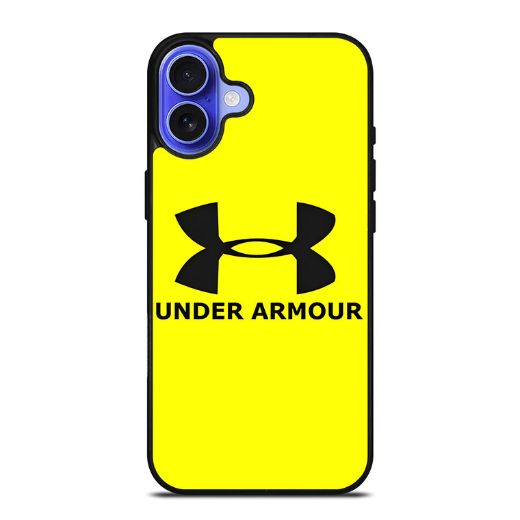 UNDER ARMOUR YELLOW LOGO ICON iPhone 16 Case Cover UNDER ARMOUR YELLOW LOGO ICON iPhone 16 Case Cover