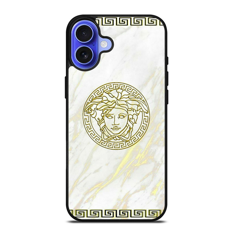 VERSACE GOLD MARBLE iPhone 16 Case Cover