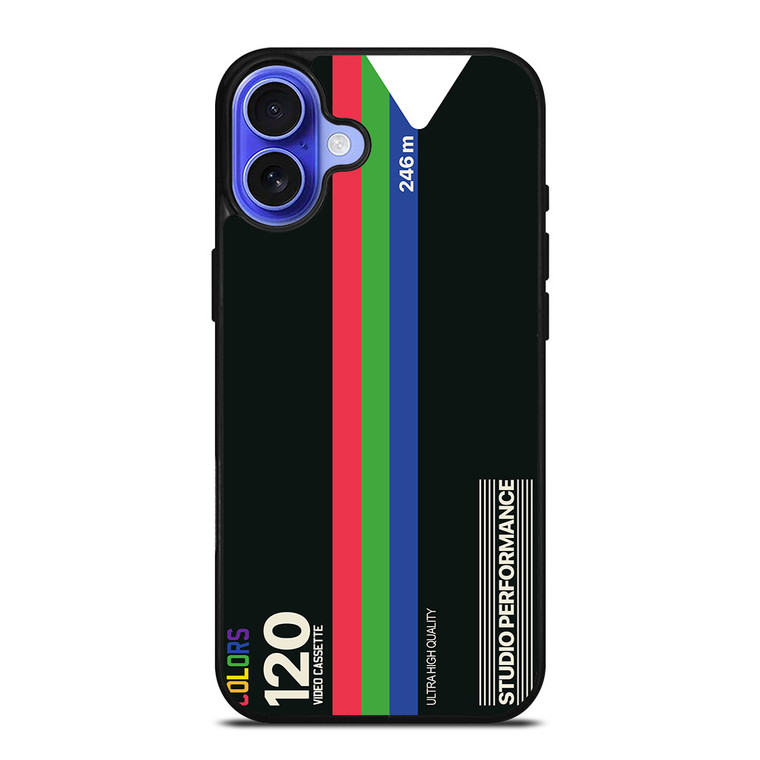 VHS CASSETTE STUDIO PERFORMANCE iPhone 16 Case Cover