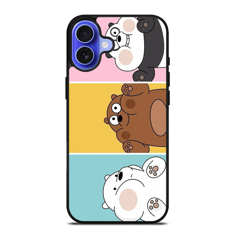 WE BARE BEARS CUTE COLLAGE iPhone 16 Case Cover