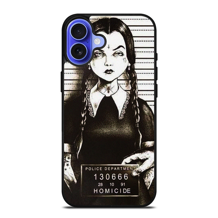 WEDNESDAY ADAMS MUGSHOT iPhone 16 Case Cover