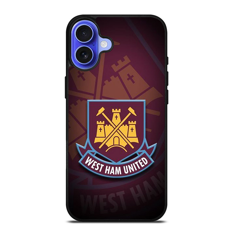 WEST HAM UNITED FC LOGO iPhone 16 Case Cover