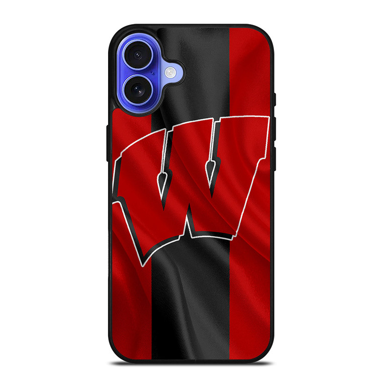 WISCONSIN BADGERS FLAG iPhone 16 Case Cover WISCONSIN BADGERS FLAG iPhone 16 Case Cover