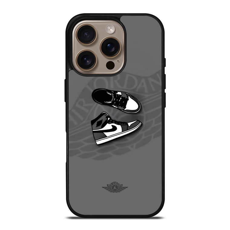 AIR JORDAN 1 SNEAKERS GREY iPhone 16 Pro Case Cover
