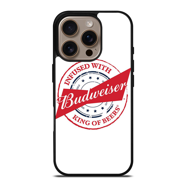 BUDWEISER KING OF BEERS BADGE iPhone 16 Pro Case Cover