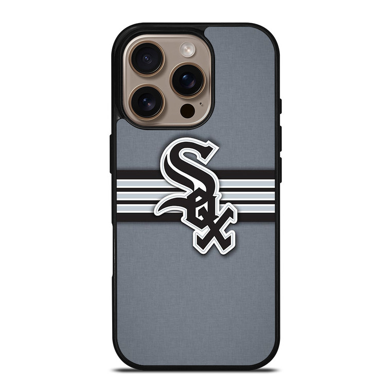 CHICAGO WHITE SOX STRIPE LOGO iPhone 16 Pro Case Cover