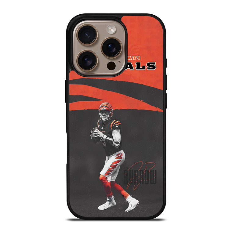 CINCINNATI BENGALS JOE BURROW NFL iPhone 16 Pro Case Cover