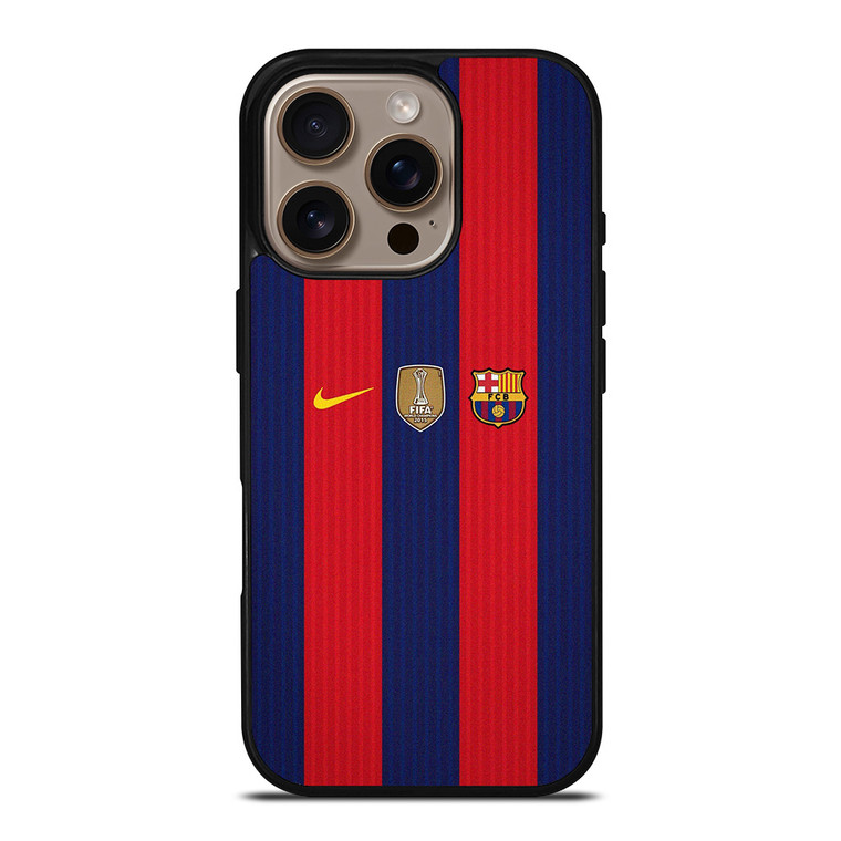 FC BARCELONA WORLD CHAMPIONS KIT iPhone 16 Pro Case Cover