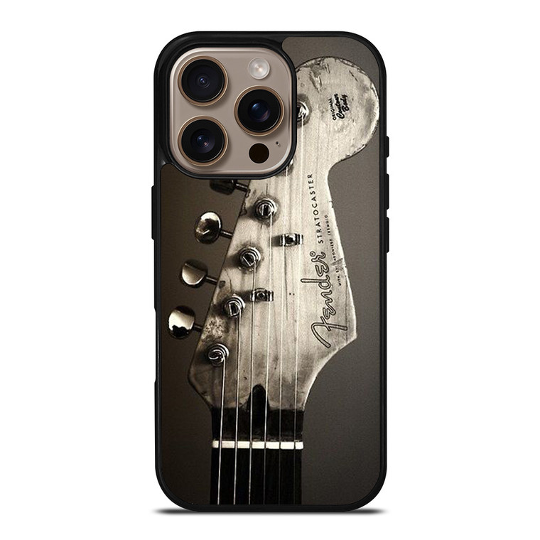 FENDER STRATOCASTER HEADSTOCK GUITAR iPhone 16 Pro Case Cover