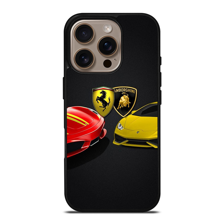 FERRARI VS LAMBORGHINI SUPER CAR iPhone 16 Pro Case Cover