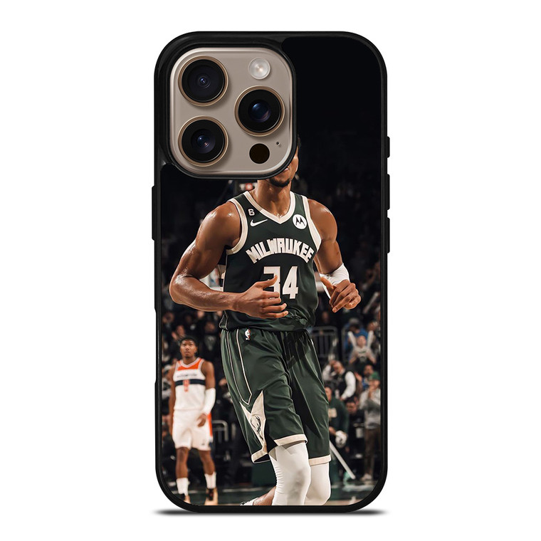 GIANNIS ANTETOKOUNMPO MILWAUKEE BUCKS BASKET iPhone 16 Pro Case Cover GIANNIS ANTETOKOUNMPO MILWAUKEE BUCKS BASKET iPhone 16 Pro Case Cover