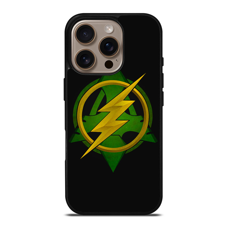 GREEN ARROW THE FLASH LOGO iPhone 16 Pro Case Cover