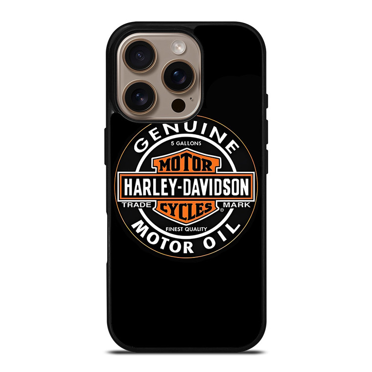 HARLEY DAVIDSON MOTOR OIL BADGE iPhone 16 Pro Case Cover