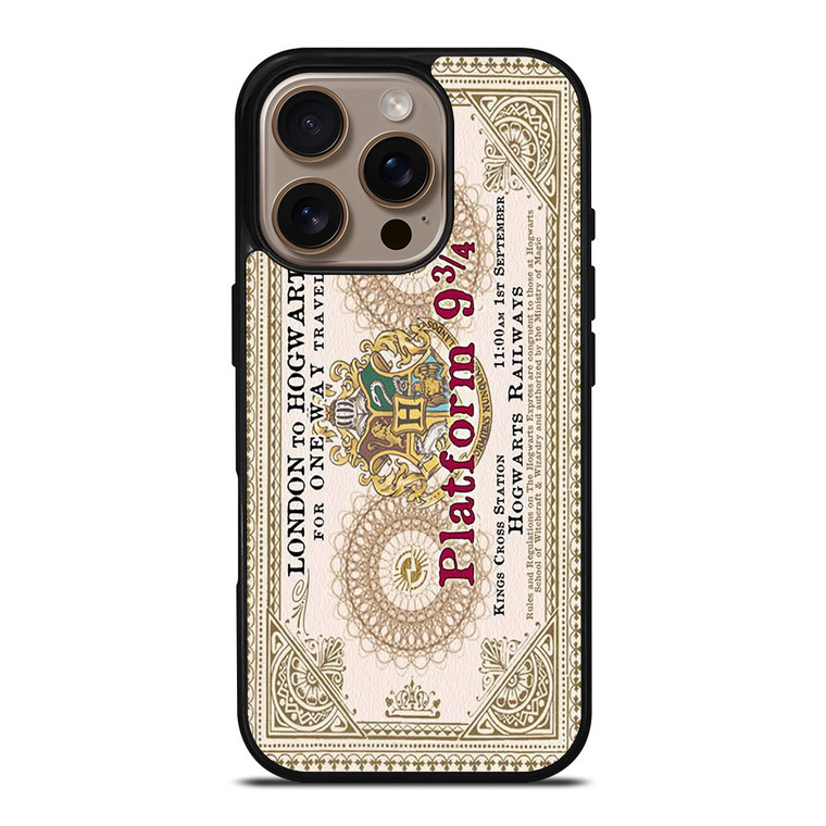 HARRY POTTER TICKETS PLATFORM NINE AND THREE QUARTERS iPhone 16 Pro Case Cover