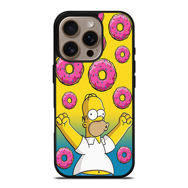 HOMER SIMPSONS DOUGHNUT iPhone 16 Pro Case Cover