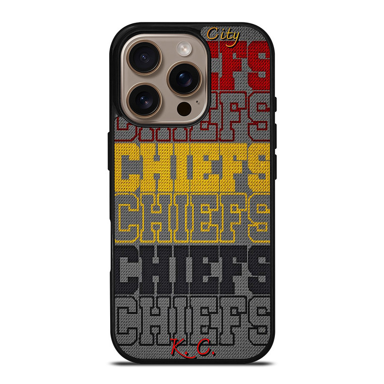 KANSAS CITY CHIEFS METAL SYMBOL iPhone 16 Pro Case Cover