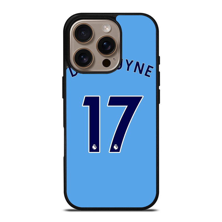 KEVIN DE BRUYNE MANCHESTER CITY HOME KIT iPhone 16 Pro Case Cover