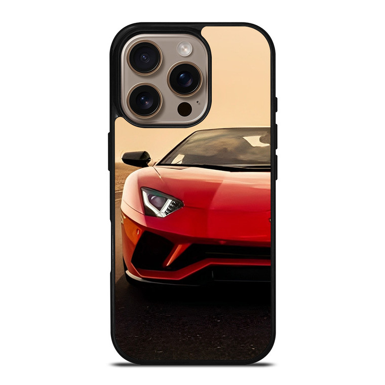 LAMBORGHINI AVENTADOR SUNSET iPhone 16 Pro Case Cover