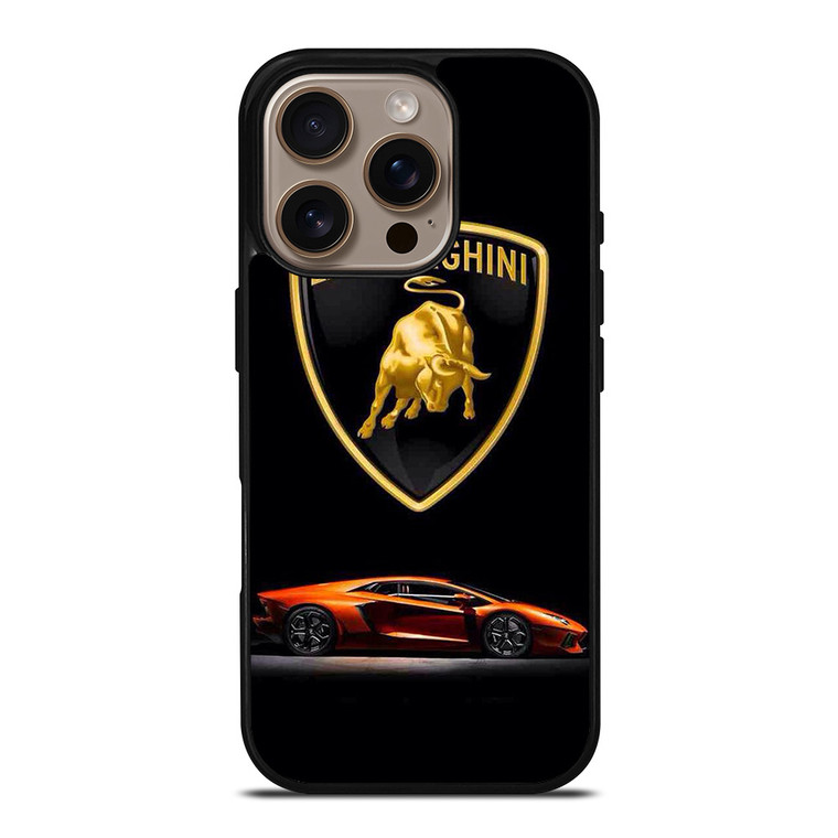 LAMBORHINI SUPER CAR EMBLEM iPhone 16 Pro Case Cover