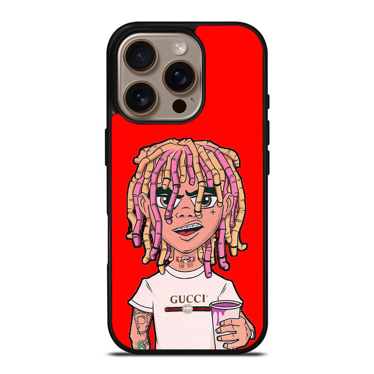 LIL PUMP RAPPER RED iPhone 16 Pro Case Cover