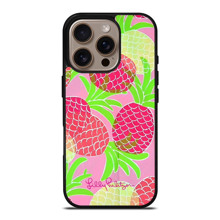 LILLY PULITZER PINK PINEAPPLE iPhone 16 Pro Case Cover