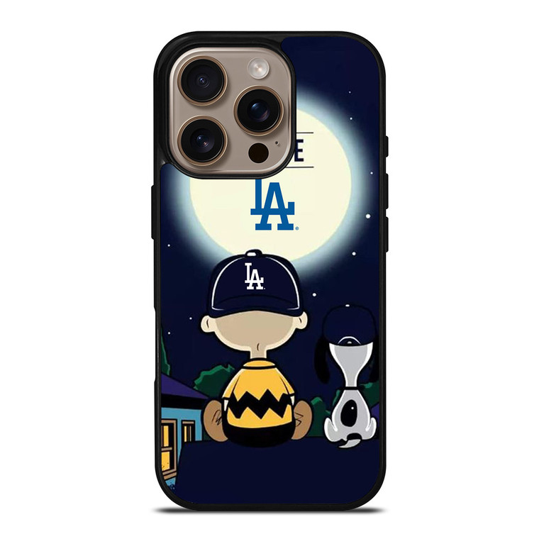 LOS ANGELES DODGERS CHARLIE BROWN SNOOPY iPhone 16 Pro Case Cover
