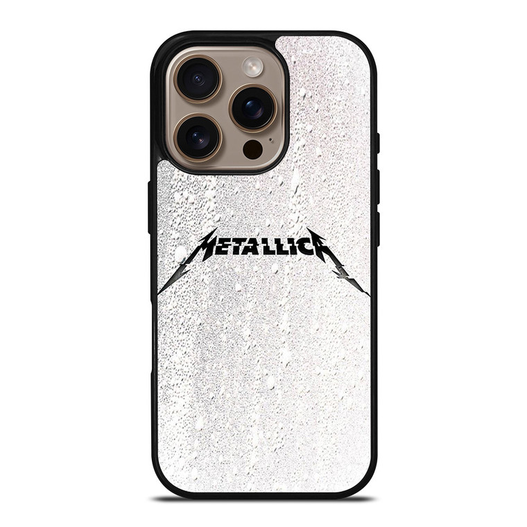 METALLICA METAL BAND WHITE iPhone 16 Pro Case Cover