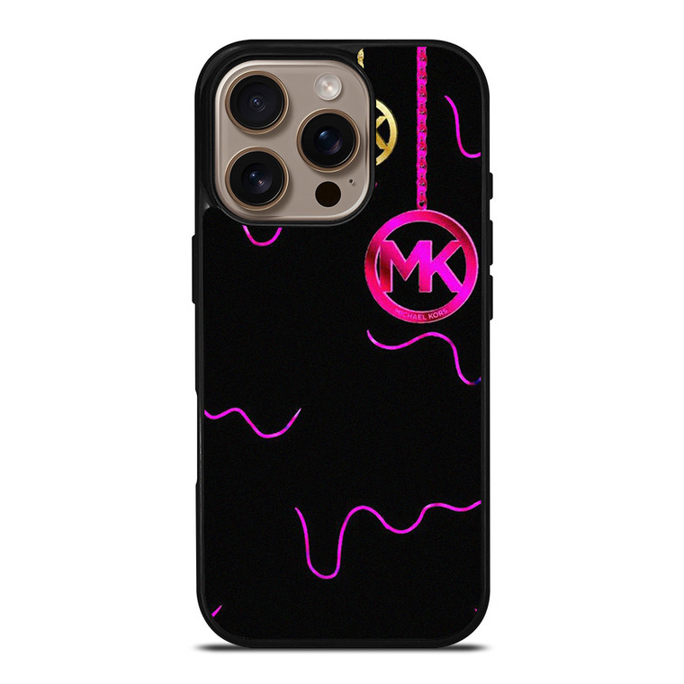 MICHAEL KORS GOLD PINK iPhone 16 Pro Case Cover
