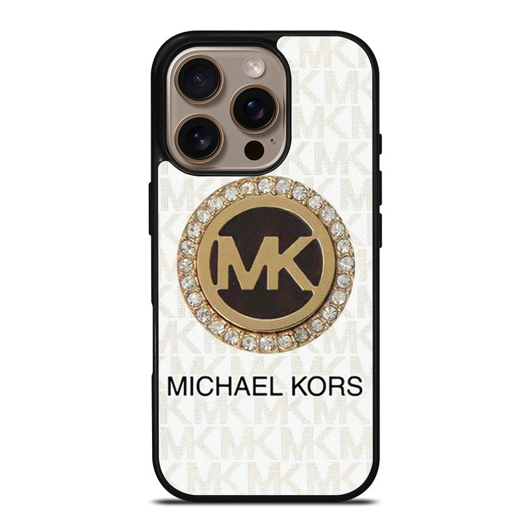 MICHAEL KORS MK DIAMOND LOGO iPhone 16 Pro Case Cover MICHAEL KORS MK DIAMOND LOGO iPhone 16 Pro Case Cover