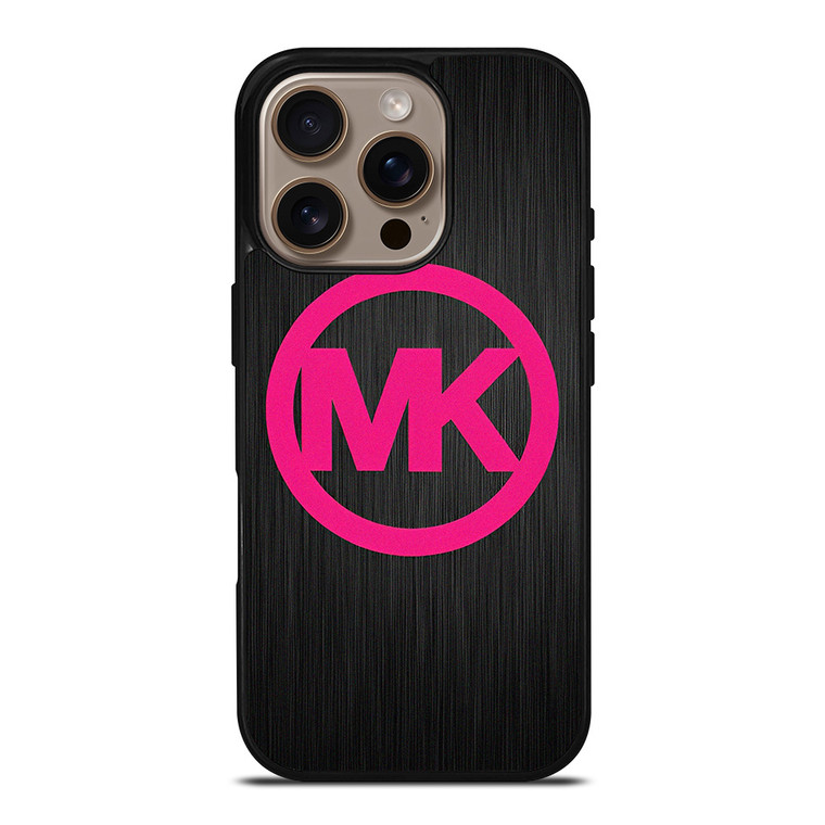 MK MICHAEL KORS PINK WOOD LOGO iPhone 16 Pro Case Cover MK MICHAEL KORS PINK WOOD LOGO iPhone 16 Pro Case Cover