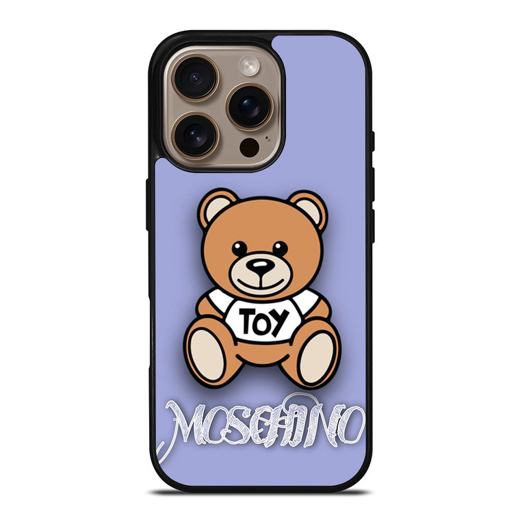 MOSCHINO TOY PURPLE iPhone 16 Pro Case Cover MOSCHINO TOY PURPLE iPhone 16 Pro Case Cover