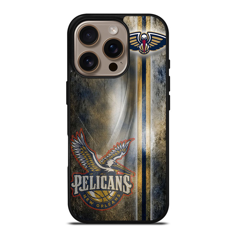 NEW ORLEANS PELICANS GRUNGE LOGO iPhone 16 Pro Case Cover