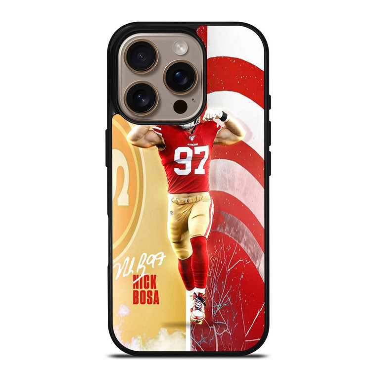 NICK BOSA SAN FRANCISCO 49ERS FOOTBALL iPhone 16 Pro Case Cover NICK BOSA SAN FRANCISCO 49ERS FOOTBALL iPhone 16 Pro Case Cover