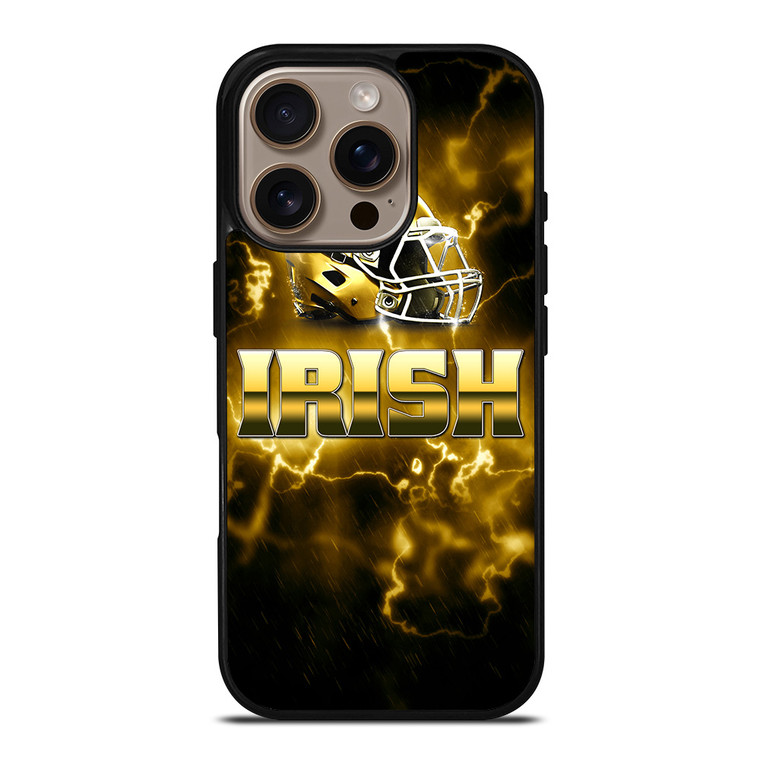 NOTRE DAME IRISH HELMET GOLD iPhone 16 Pro Case Cover