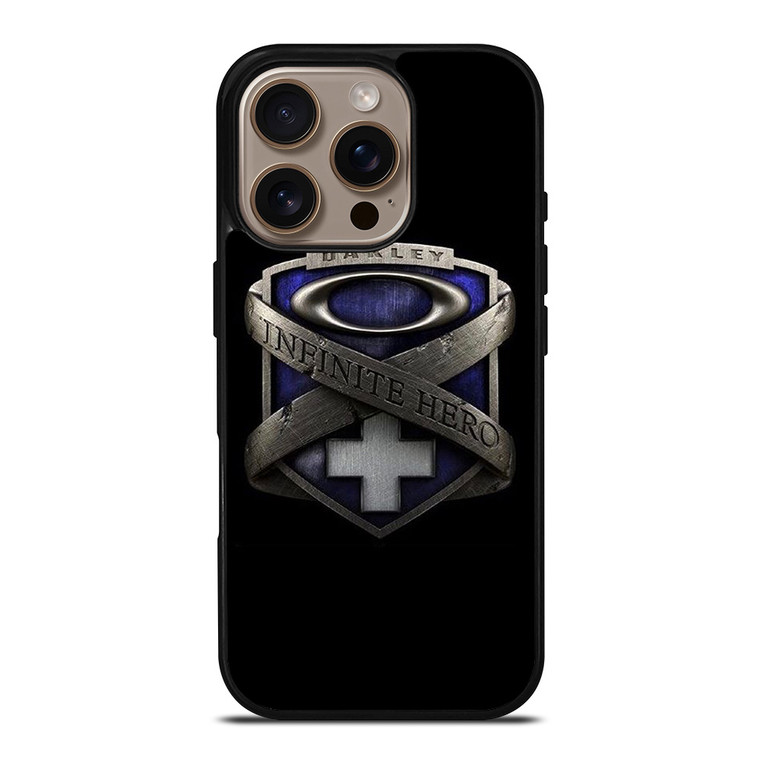 OAKLEY INFINITE HERO EMBLEM iPhone 16 Pro Case Cover OAKLEY INFINITE HERO EMBLEM iPhone 16 Pro Case Cover