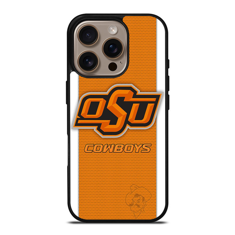 OSU OKAHOMA STATE COWBOYS CARBON LOGO iPhone 16 Pro Case Cover
