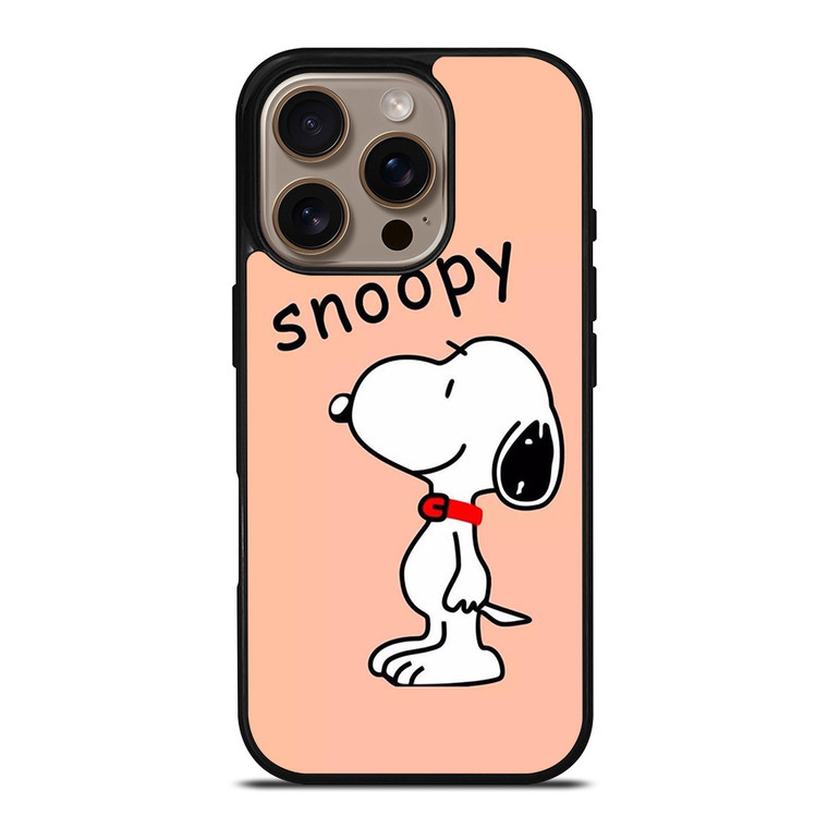 PEANUTS SNOOPY PINK iPhone 16 Pro Case Cover