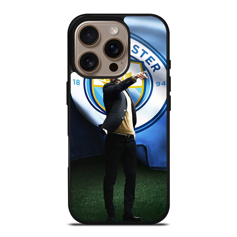 PEP GUARDIOLA MAN CITY iPhone 16 Pro Case Cover