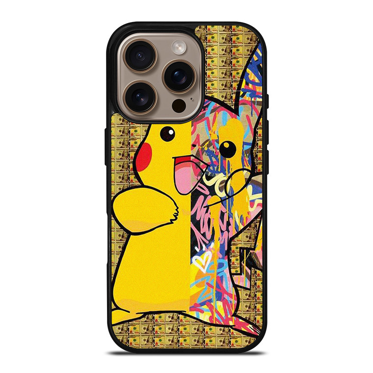 PIKACHU POKEMON ABSTRACT ART iPhone 16 Pro Case Cover