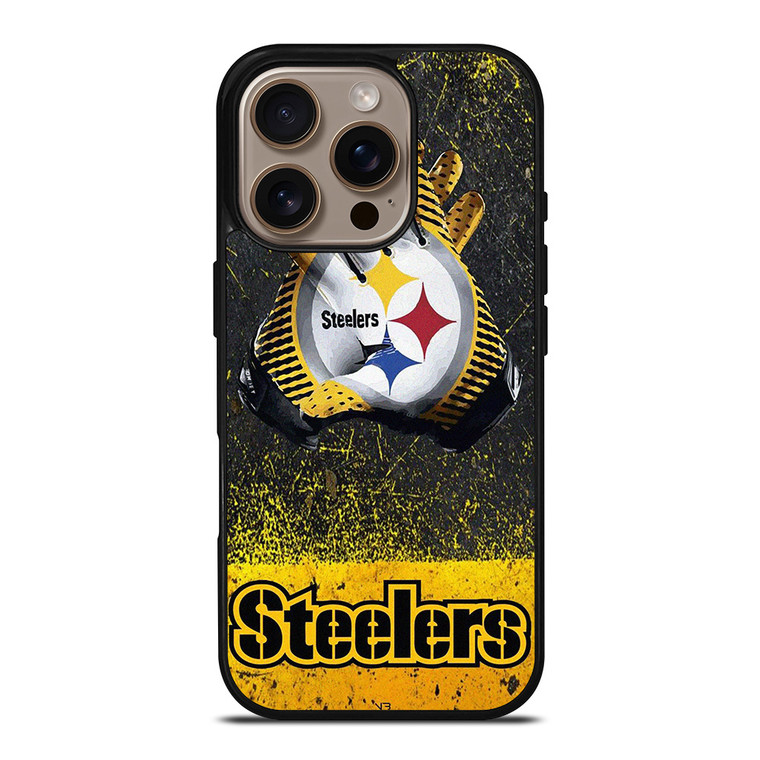 PITTSBURGH STEELERS GLOVES FOOTBALL iPhone 16 Pro Case Cover