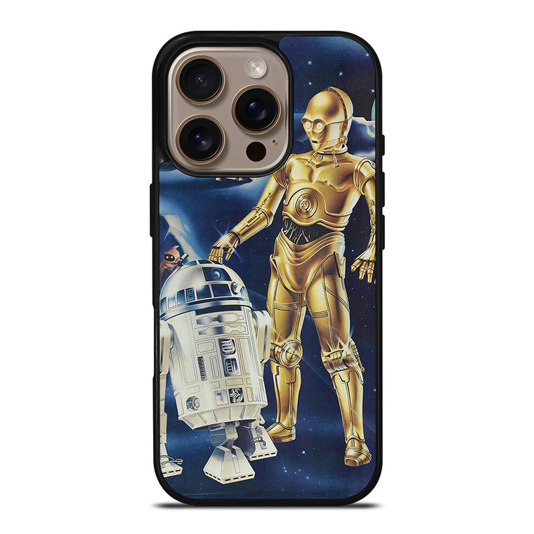R2D2 AND C3PO ROBOT STAR WARS iPhone 16 Pro Case Cover